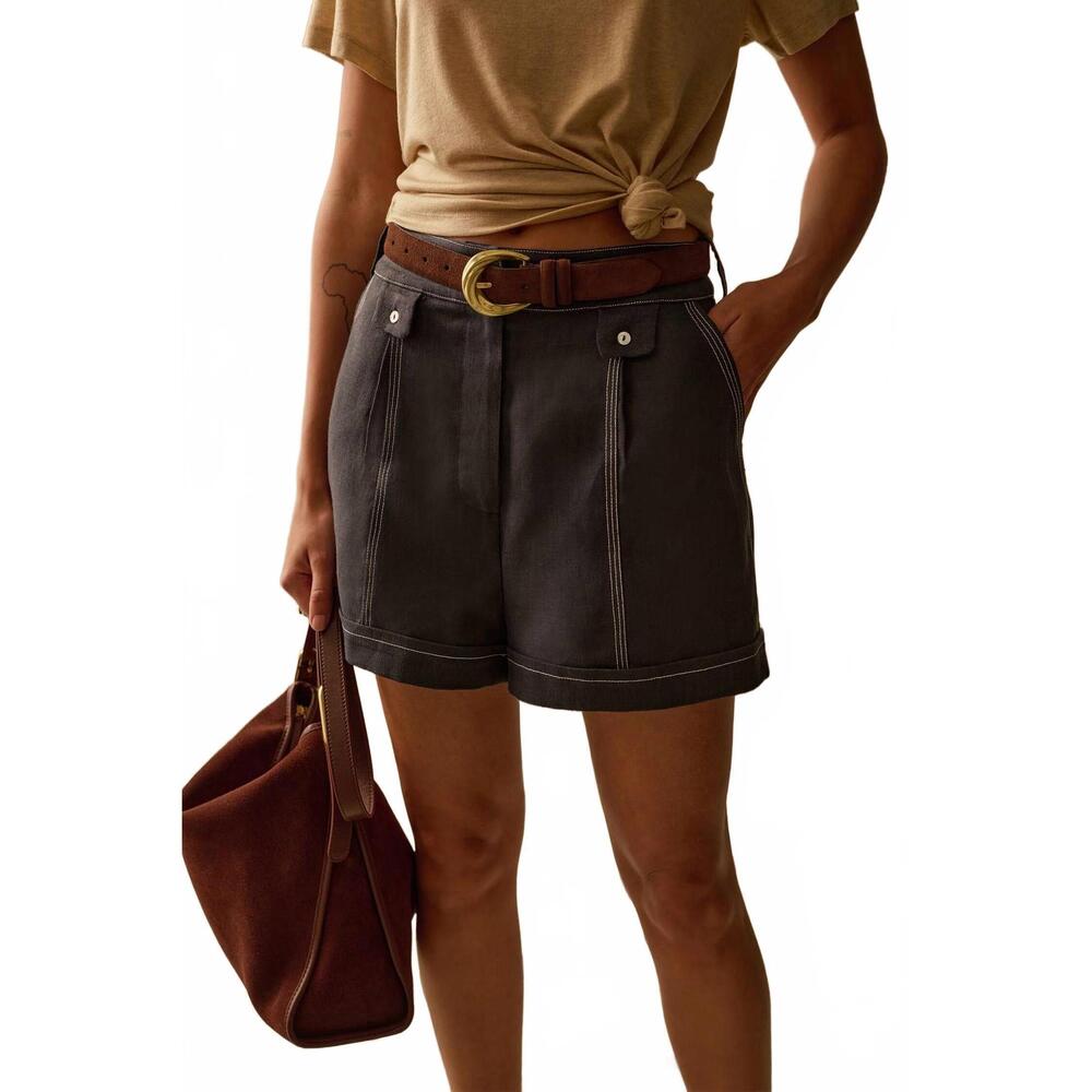 NEW SANCIA rory tailored shorts in caribbean
